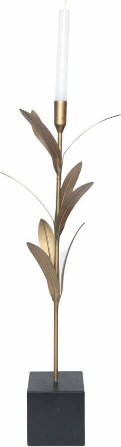 Lolaa Kandelaar Floral goud 41cm