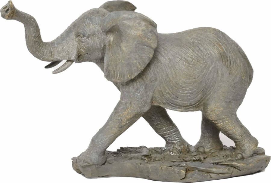 Lolaa Ornament Elephant grijs 19cm