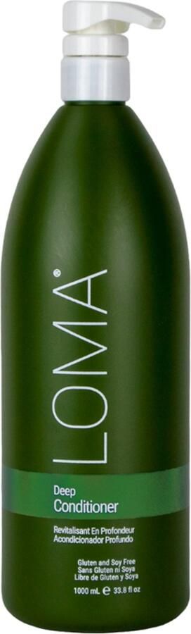 LOMA Deep Conditioner Liter Alle haartypes Mannen en Vrouwen Dagelijks gebruik Verzorgend Ontklit Voor meer Volume Natuurlijk Parabeen vrij Conditioneert