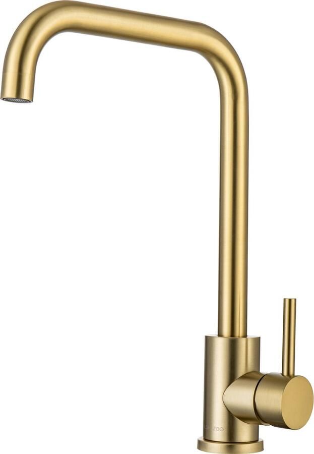 Lomazoo Keukenkraan Goud Gouden Kraan Gouden Keukenkraan Mengkraan Keuken Kraan Keuken [FALCON]