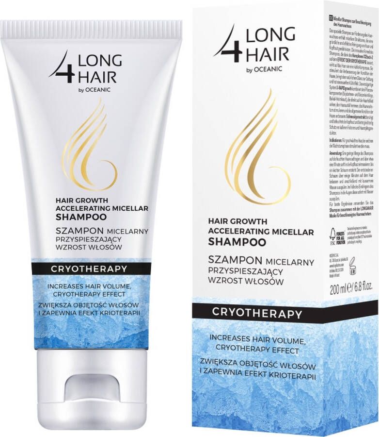 Long4Lashes Long 4 Lashes Micellar Shampoo Effect Kriotherapy Smoothing Hair Shampoo 200Ml