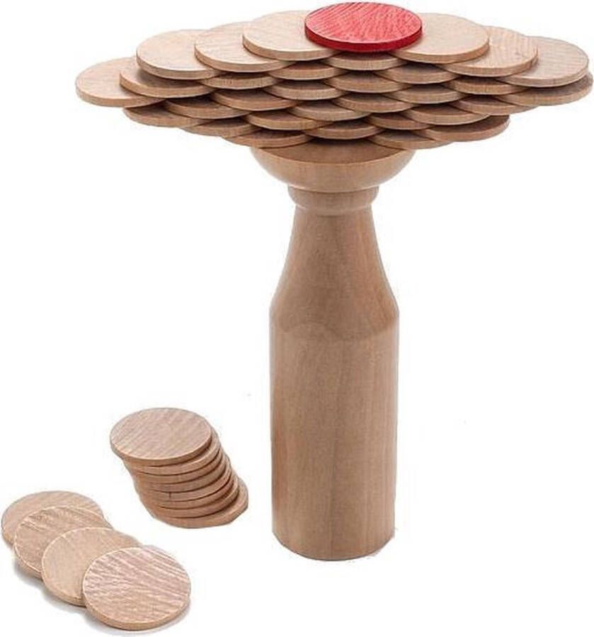 Longfield Games houten evenwichtsspel munten