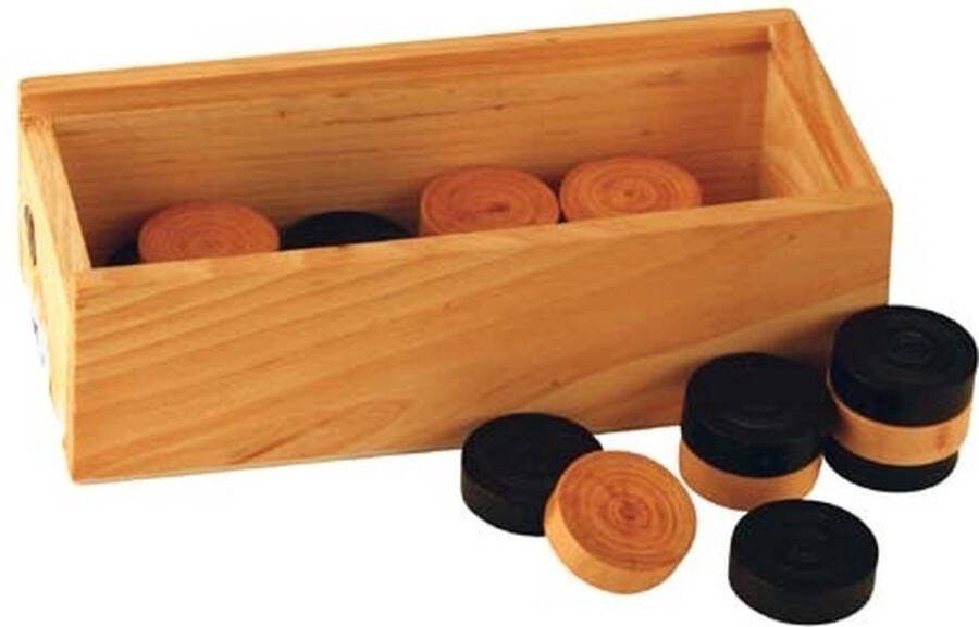 Longfield CHECKERS ASHWOOD BLACK NATURAL DIAMETER 32 MM