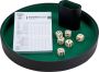 Longfield DICE TRAY OF IMITATION LEATHER 26 CM - Thumbnail 1