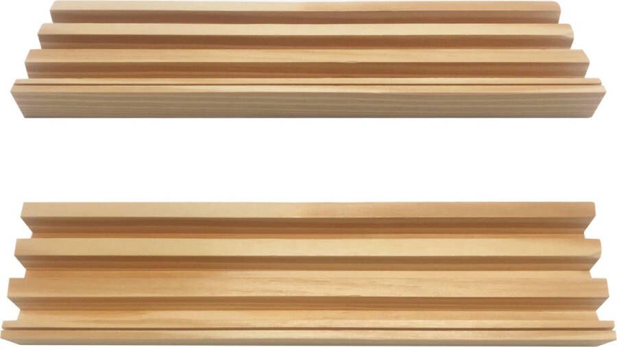 Engelhart 4x Speelkaarten dominostenen houder hout 26 cm Speelkaarthouders