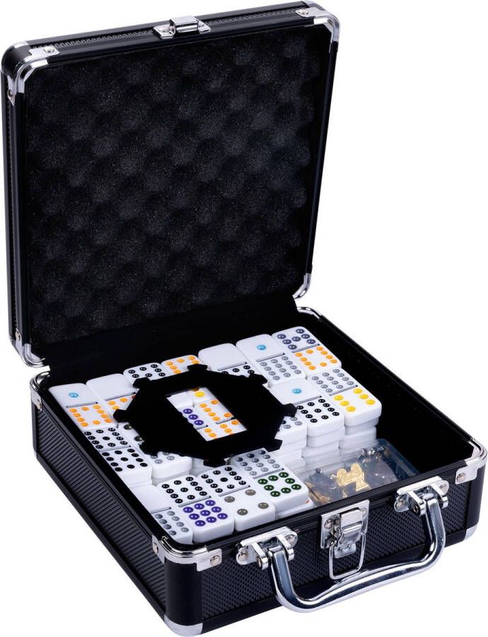 Longfield Mexican Train Dubbel 12 zwarte koffer