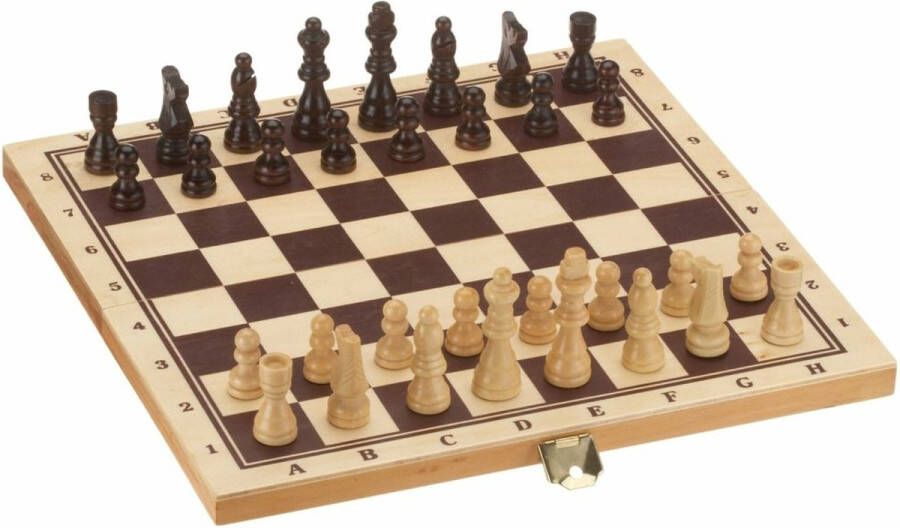 Longfield Games Longfield schaak en backgammon houten kist