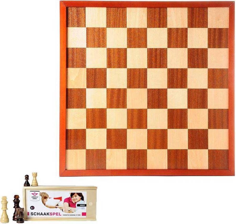 Longfield Semi Pro schaakbord inclusief schaakstukken