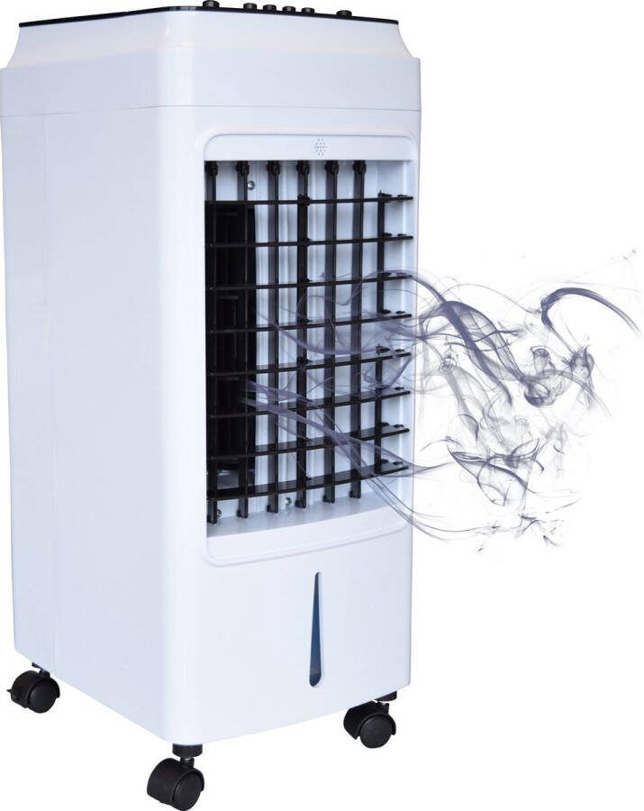 Longwell Aircooler LWCF2A luchtkoeler zonder afvoerslang naar buiten + 2 ijspacks verkoeling airco