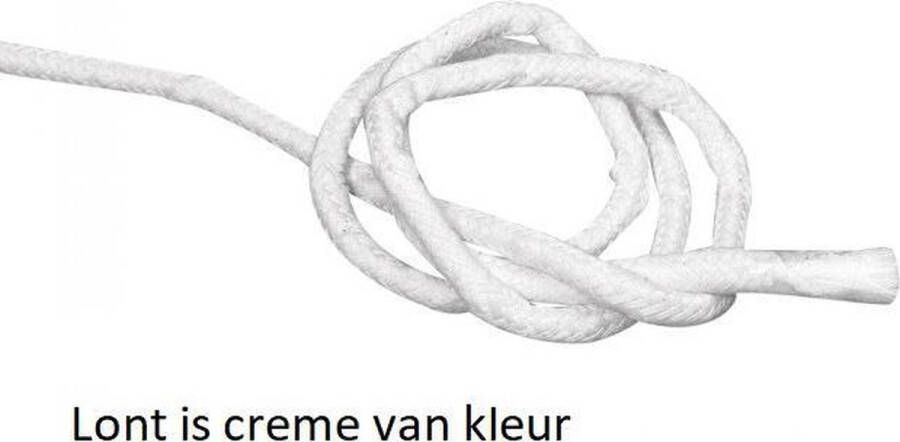 Lonten Expert Glorex olielampen lont 100cm lang en 5 mm dik rond