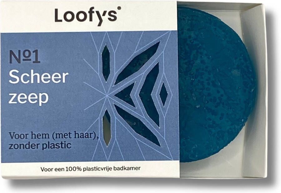 Loofy's Loofys 0% Plastic Scheerschuim Frisse Geur van Lemongrass Plasticvrije Scheerzeep- Voordeelverpakking 100% Vegan Alle Huidtypen-Loofys