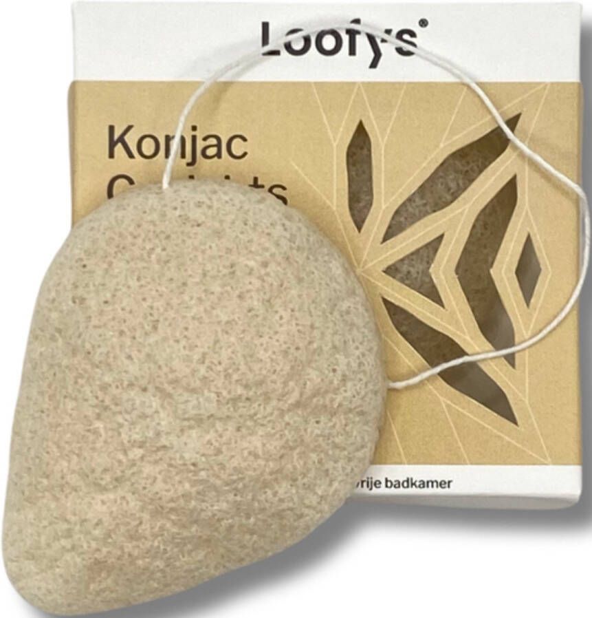 Loofy's Scrub Gezicht | Loofy s Bio Konjac Reinigingsspons | New Scrub Ritual | voor de Gevoelige Huid | Badspons | Natuurspons | 100% Plasticvrij & Vegan Loofys
