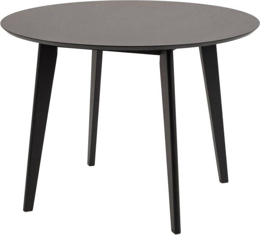 Looliving Ronde eettafel Elev Ø 105 cm in zwart eiken