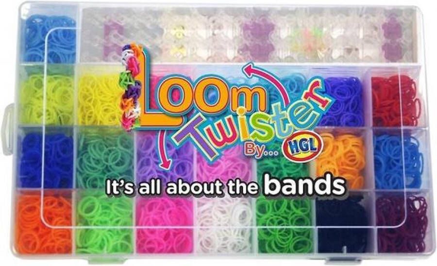 Loom twister loombox 2500 loombandjes multicolor