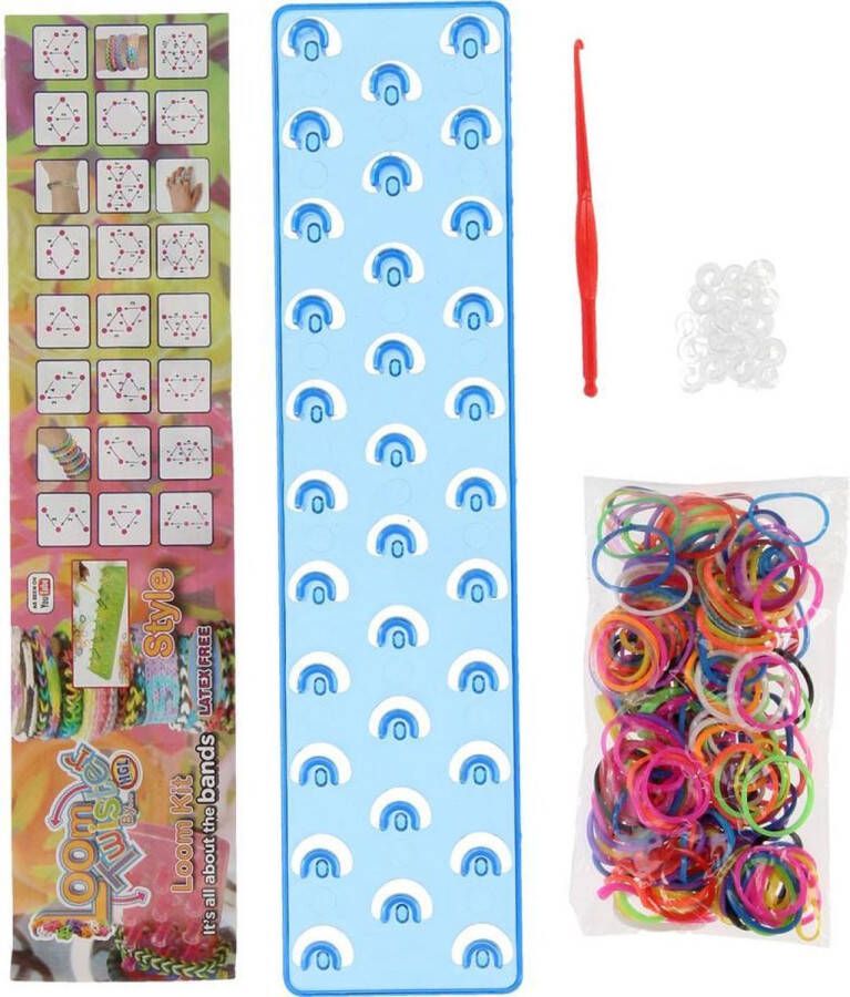 Loom twister Trainer Pack Loombandjes 200 Stuks Blauw