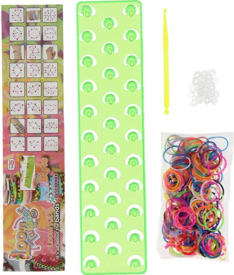 Loom twister Trainer Pack Loombandjes 200 Stuks Groen