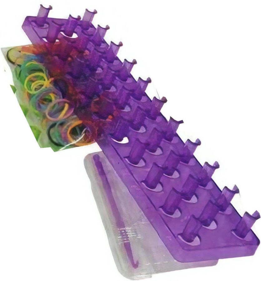 Loom twister Trainer Pack Loombandjes 200 Stuks Paars