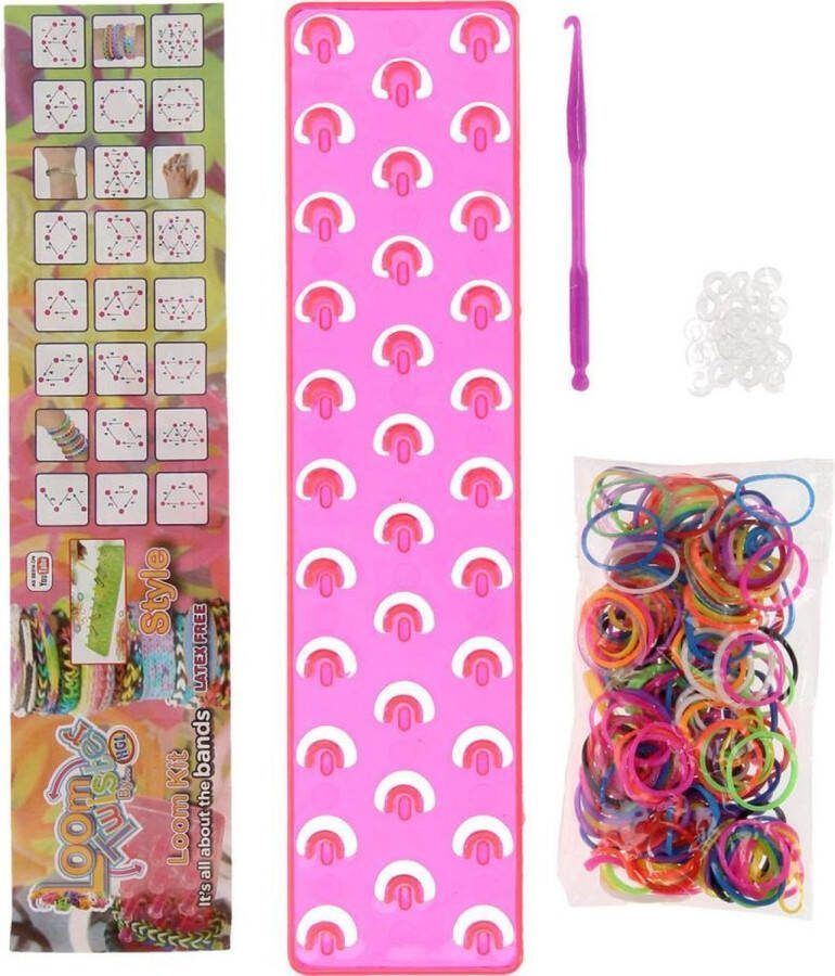 Loom twister Trainer Pack Loombandjes 200 Stuks Roze
