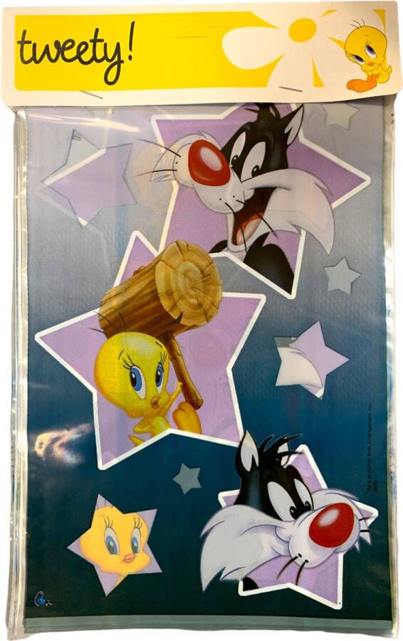 Looney Tunes partybag 10 stuks uitdeelzakjes snoepzakjes traktatiezakjes