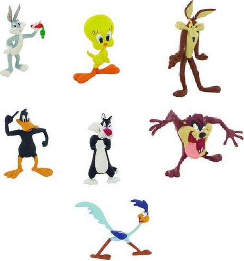 Looney Tunes speelset 7 stuks + -8 cm