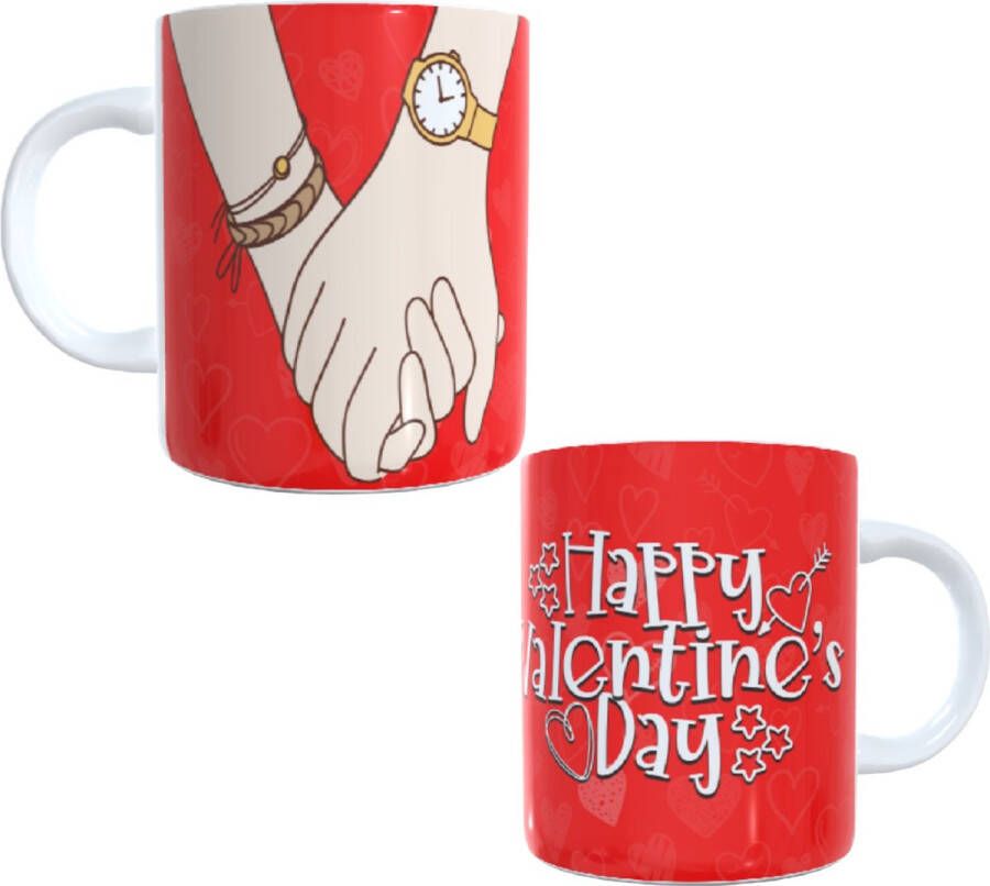 Looster-art&design Bedrukte beker thee mok tekst valentijn liefde