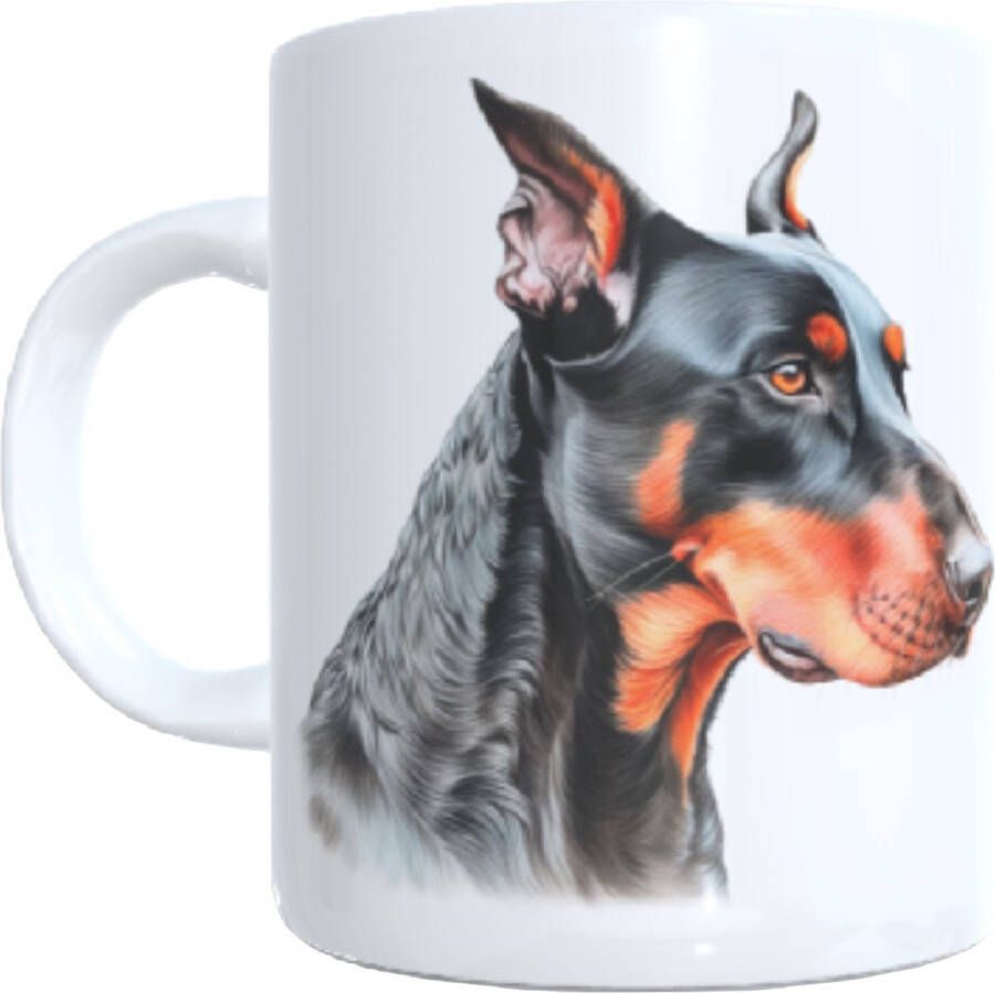 Looster-art&design Koffie beker thee mok afbeelding honden dieren liefhebbers dierenprint dog