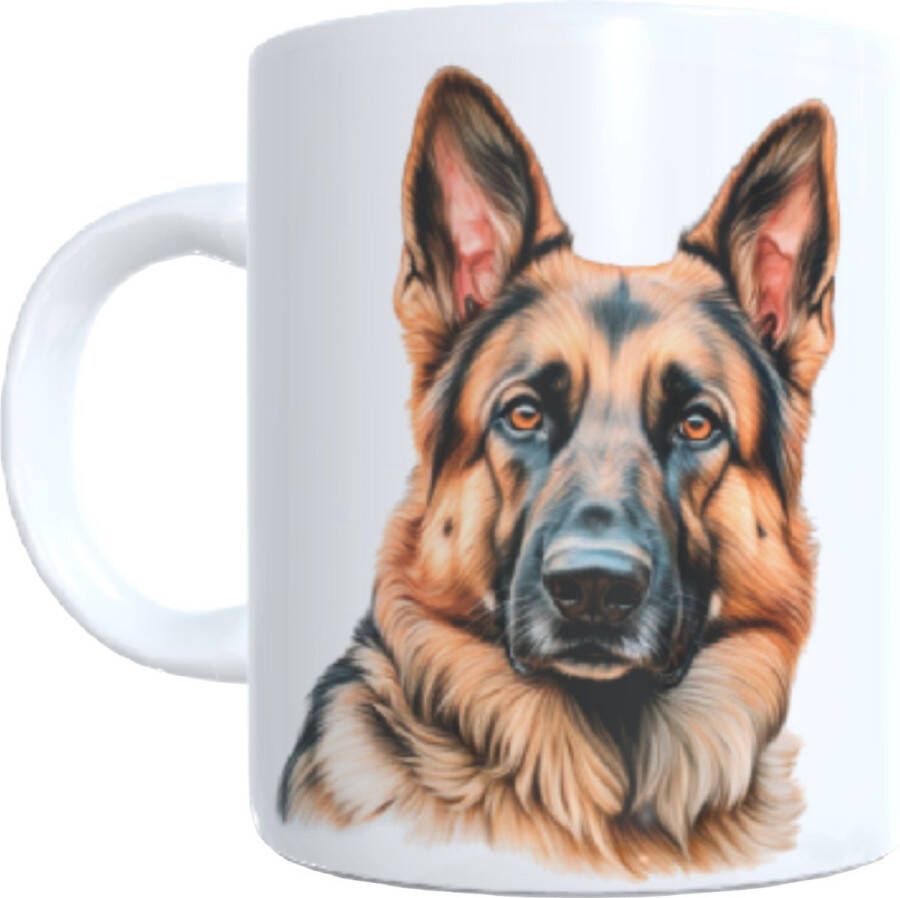 Looster-art&design Koffie beker thee mok afbeelding honden dieren liefhebbers dierenprint dog