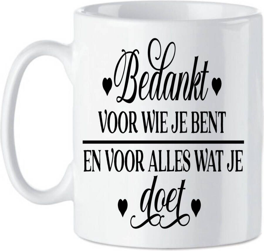 Looster-art&design Koffie beker thee mok bedankt voor alles wat je doet collega