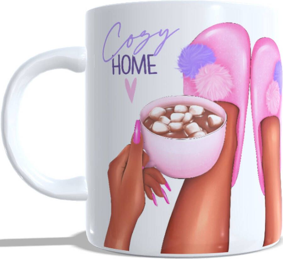 Looster-art&design Koffie beker thee mok cozy home warm gezellig verjaardag