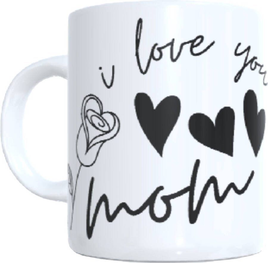 Looster-art&design Koffie beker thee mok I love you mom