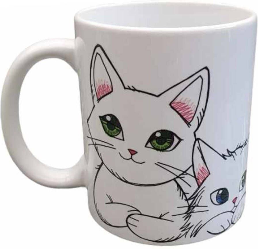 Looster-art&design Koffie beker thee mok katten poezen lief