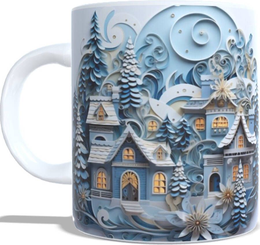 Looster-art&design Koffie beker thee mok kerst 3d -christmas