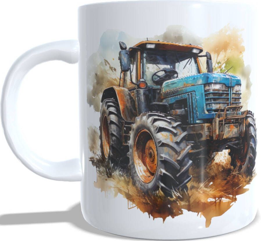 Looster-art&design Koffie beker thee mok tractor boer boerderij Tekst I don`t snore