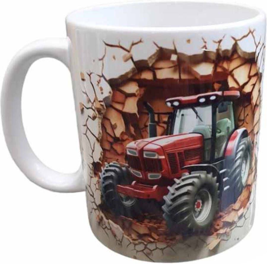 Looster-art&design Koffie beker thee mok tractor boerderij boer