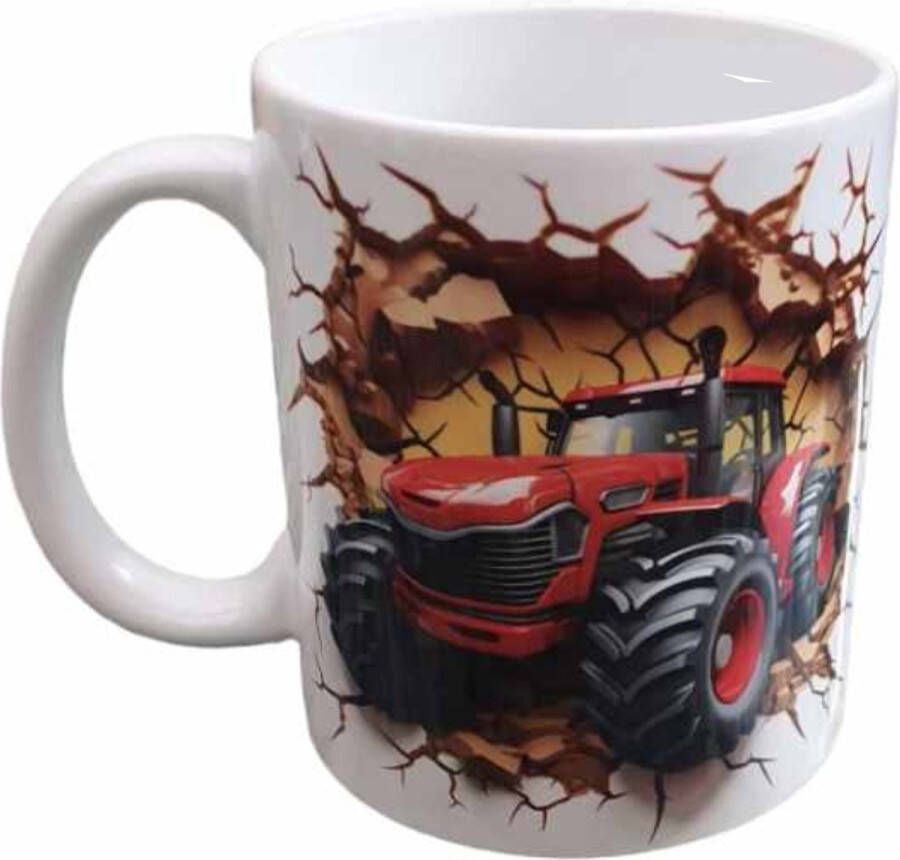 Looster-art&design Koffie beker thee mok tractor boerderij boer