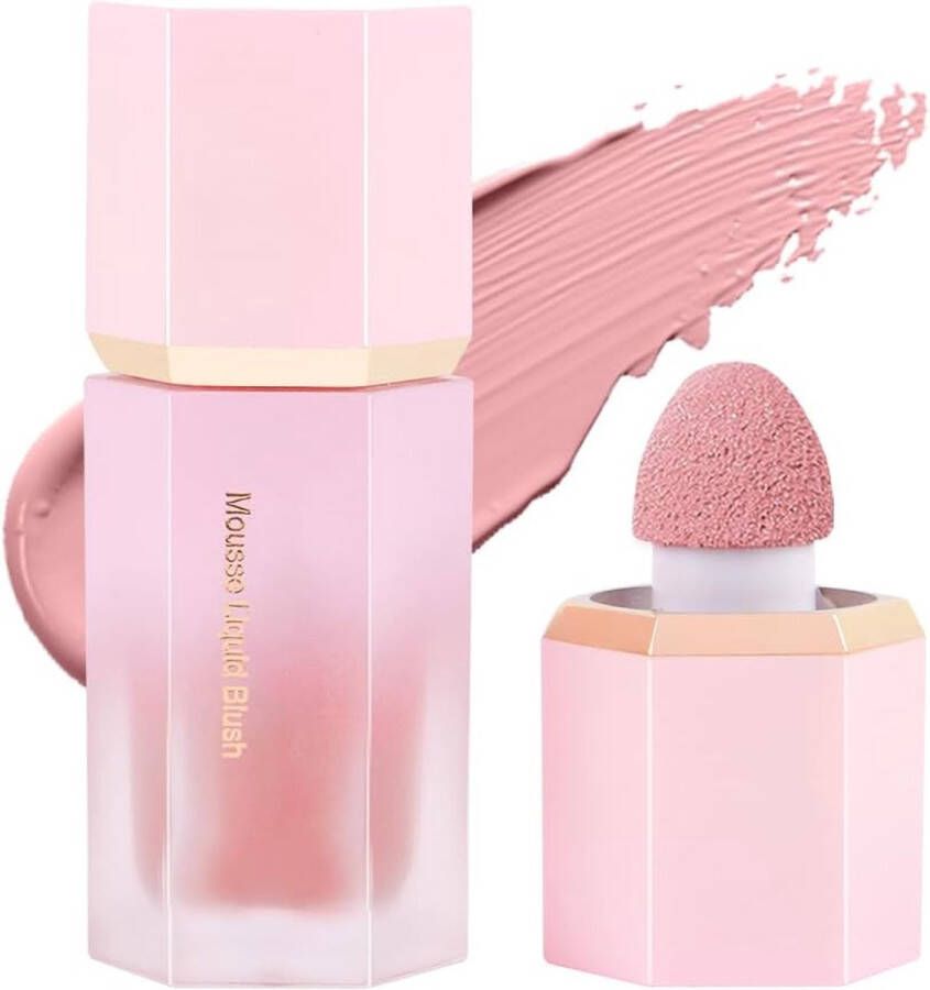 LOPHE Vloeibare Blush (Hexagon 05#mystery) Voor Wangen Zachte CrèMe Vloeibare Blush Stick Met Fijne Glitters Natuurlijk Ogende Gezicht Wang Tint Blush Make-Up Langdurige Mengbare Lichtgewicht Hydraterende Schoonheidsmake-Up Voor Wangen