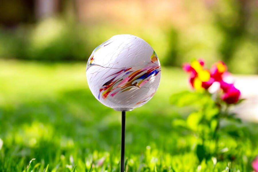 Loranto Tuinobject Bol Wit Tuinecoratie Tuinbeeld Garden Tuinkunst