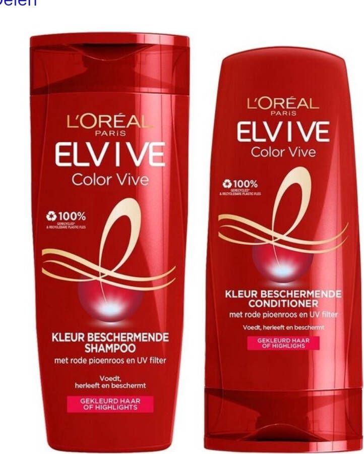 L Oréal Paris L'Oréal Elvive Color Vive Colour Protect Shampoo & Conditioner Set 2x400ml