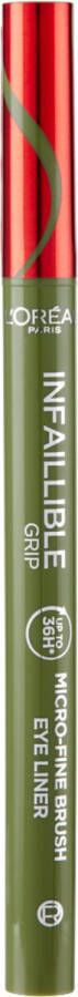 L Oréal Paris L'Oréal Paris Infaillible Grip Micro-Fine Brush Eye Liner 05 Sage Green 0 4 g eyeliner