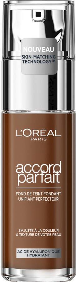 L Oréal Paris Accord Parfait Foundation 10D W Natuurlijk Dekkende Foundation met Hyaluronzuur en SPF 16 30 ml