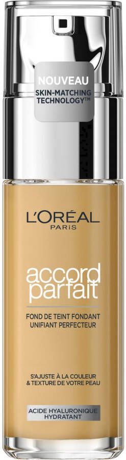 L Oréal Paris Accord Parfait Foundation 2.D W Natuurlijk Dekkende Foundation met Hyaluronzuur en SPF 16 30 ml