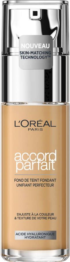 L Oréal Paris Accord Parfait Foundation 2N Natuurlijk Dekkende Foundation met Hyaluronzuur en SPF 16 30 ml