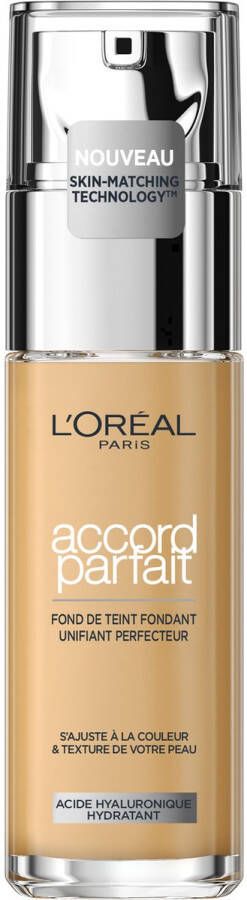 L Oréal Paris Accord Parfait Foundation -3 5N Natuurlijk Dekkende Foundation met Hyaluronzuur en SPF 16 30 ml