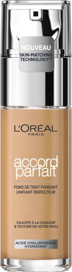 L Oréal Paris Accord Parfait Foundation 3R C Natuurlijk Dekkende Foundation met Hyaluronzuur en SPF 16 30 ml