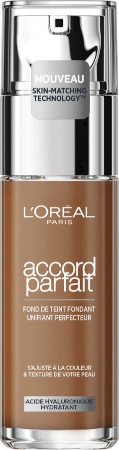 L Oréal Paris Accord Parfait Foundation 6.5N Natuurlijk Dekkende Foundation met Hyaluronzuur en SPF 16 30 ml