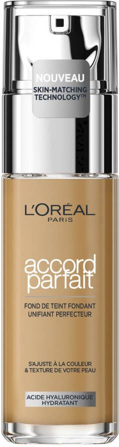 L Oréal Paris Accord Parfait Foundation 6N Natuurlijk Dekkende Foundation met Hyaluronzuur en SPF 16 30 ml