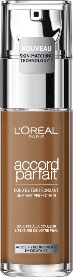 L Oréal Paris Accord Parfait Foundation 7.R C Natuurlijk Dekkende Foundation met Hyaluronzuur en SPF 16 30 ml