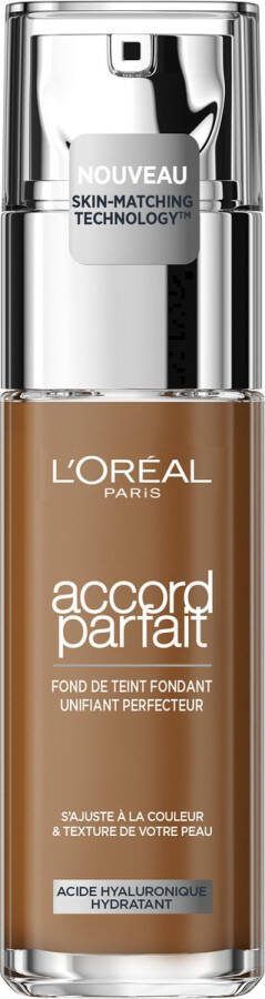L Oréal Paris Accord Parfait Foundation 8.5D W Natuurlijk Dekkende Foundation met Hyaluronzuur en SPF 16 30 ml