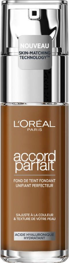 L Oréal Paris Accord Parfait Foundation 8N Natuurlijk Dekkende Foundation met Hyaluronzuur en SPF 16 30 ml