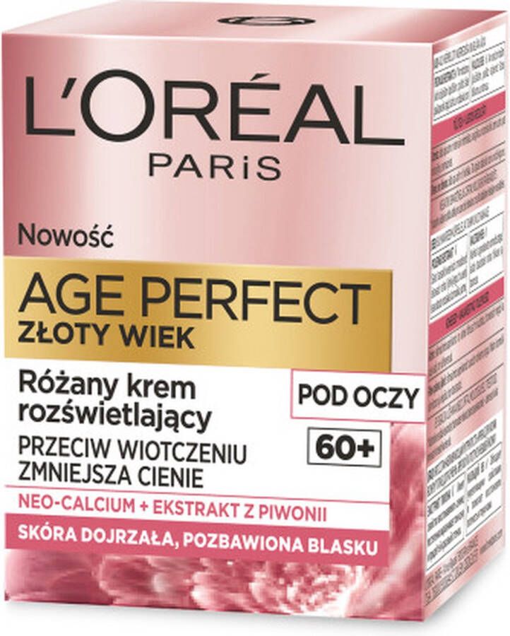 L Oréal Paris Age Perfect Golden Age 60+ roos verhelderende oogcrème 15ml